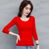 Venta al por mayor del fabricante Comercio exterior Otoño e Invierno Cálido Casual Básico Color Sólido Versátil Cómodo Cuello Redondo Manga Larga para Mujer