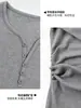 Capa base térmica de cuello en V para mujeres embarazadas durante el otoño y el invierno, adecuada para el posparto, la lactancia y el periodo de cuarentena, versátil tanto para usar como prenda interior como exterior.