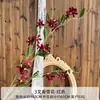 Flores Artificiais Vermelhas para Celebrações de Casamento, Flores Artificiais para Salões de Casamento, Decoração de Casa, Buquês Artificiais de Rosa, Enfeites de Flores de Seda