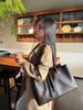Bolsa feminina transfronteiriça de couro genuíno, nova bolsa de mão outono e inverno, couro bovino de camada superior natural, toque de alta qualidade, bolsa tote de ombro