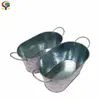 Balde de Gelo para Cerveja Oval Portátil de Ferro Galvanizado Portátil Universal Personalizável Balde de Folha de Flandres