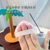 Esponja para Polvo Suelto de Pelo Corto con Forma de Corazón Snow Mary, Esponja para Maquillaje, Esponja para Polvera Compacta de Pelo Corto, Esponja para Fijar el Maquillaje, Herramienta de Belleza