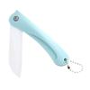 Cuchillo de fruta plegable de cerámica portátil para cocina multifunción pelador cuchillo de cerámica cuchillo para melón y fruta impresión de LOGO