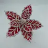 Fabricante Original Flor de Nieve Roja Rama de Flor de Navidad Decoración Navideña Venta Caliente Transfronteriza Flor Artificial Simulada Adornos Comerciales