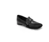 Mocasines de Mujer Estilo Retro Tacón Bajo Suela Suave Versátiles para Viajes Diarios Slip-on Moda Diseño con Hebilla Metálica Sentido del Diseño Zapatos de Persona Perezosa