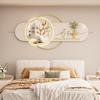 Pintura decorativa mural tridimensional para dormitorio, mesita de noche de dormitorio, pintura colgante combinada de aleación de aluminio de alta calidad con pareja de cisnes