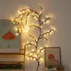 Nueva Luz de Rama de Flor de Cerezo LED Luz de Ratán para Interiores Luz Decorativa Ambiental USB Luz con Forma de Rama de Árbol Simulada Flexible
