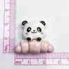 Cuchara de Café Panda Rosa Brillante Accesorios de Resina Pasador DIY Funda para Teléfono Móvil Flor para Zapato de Coche Eléctrico Material Hecho a Mano