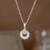 Collar de Diamante Único de Seis Garras Starlight para Mujer, Moderno y Sencillo, Diseño de Nicho con un Toque de Lujo, Colgante de Cadena para Clavícula