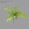 Materiales de Paisajismo para Plantas de Interior Helechos Helecho Persa Hierba Nórdica Hojas Artificiales Arreglo Floral Decoración de Césped Artificial