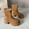 Botines Martin para Mujer Estilo Británico Retro Aumentadores de Altura Suela Gruesa Adelgazantes Nuevos Negros 2026 Botines Cortos para Mujeres Pequeñas Tacón Grueso Otoño Invierno