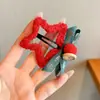 Pinza para el pelo de niña pequeña León Danzante Hanfu Borla Año Nuevo Accesorio para el pelo Peluca Princesa Lazo Adorno para el pelo Pinza para el pelo de niños