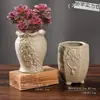 Vasos de Cerâmica Bruta Sem Esmalte para Flores Frescas com Características Zen Criativas, Novo Conjunto Respirável para Plantas Suculentas, Frete Grátis