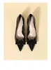 Sapatos de Salto Alto de 9cm para Mulheres com Salto Fino 2026 Nova Coleção Primavera e Outono Sapatos de Salto Único Bico Fino em Couro Patente Sapatos Profissionais para Trabalho