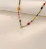 Color Cereza Piedra Natural Cadena para Clavícula con Cuentas Diseño de Nicho para Mujer Collar Versátil de Lujo Ligero Estilo Retro Gargantilla