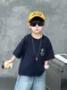 Conjunto de Ropa para Niños Niños, Holgado Delgado Manga Corta Verano, Nuevo Estilo 2026, Estilo Coreano Fresco y Elegante Conjunto de Dos Piezas para Niños Pequeños
