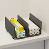 Estante de Almacenamiento para Papel Film, Organizador de Compartimentos para Gabinete, Estante de Almacenamiento Dentro de la Puerta del Gabinete, Suministros de Cocina, Solución de Almacenamiento sin Taladro
