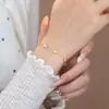 Pulsera de Cubo de Azúcar de Plata de Ley S925 con Nácar Blanco para Mujer, Accesorio de Mano de Lujo Ligero de Moda Japonesa, Joyería de Moda con Diseño Versátil de Nicho
