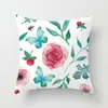 Fronha Decorativa de Cor Florido Estilo Pastoral Fronha Criativa de Couro de Pêssego para Almofada de Costas de Quarto e Estudo