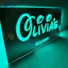 Espejo Iluminado con Nombre LED de 12 Colores para Sitios Web Independientes, Espejo Iluminado con Nombre Familiar Personalizado, Adorno de Mesita de Noche Regalo