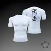 Camiseta Ajustada de Manga Corta con Estampado de Moda Transfronteriza Talla Europea para Deportes, Running, Atletismo, Entrenamiento de Fitness y Ropa Interior