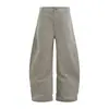 Pantalones de trabajo punk retro desgastados con dobladillo curvo para hombre, diseño de marca moderno, silueta plisada, pantalones largos holgados