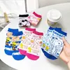 Calcetines de dibujos animados japoneses nuevos para niños, calcetines lindos de perrito, versión coreana 200N, calcetines invisibles para mujer, calcetines de algodón, calcetines para estudiantes, venta al por mayor