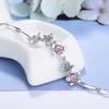 Pulsera de Flores Femenina Zircón Estilo Coreano Simple Estudiante Estilo Mori Personalidad Temperamento Estilo Frío Joyería de Mano para Mujer