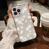 Fornecida diretamente pelo fabricante, a capa de celular transparente com margaridas frescas de verão é adequada para iPhone 15/16/17 Pro