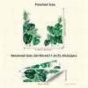 Hs4530N Pegatinas de Pared de Plantas Verdes Tropicales Hoja de Palma Monstera Pegatinas Decorativas Frescas Pegatinas de Pared de Plantas Artificiales