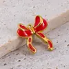 Acessórios para Joias DIY Chapéu Salto Alto Coração Laço Osso Pequeno Aço Inoxidável 304 Pingente Esmaltado Charme