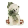 Decoraciones de Mesa Navideñas de Espuma Transfronterizas con Hojas Verdes, Piñas, Madera Natural, Figuras de Renos, Muñecos de Nieve y Decoraciones de Escena