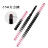 Set de Brochas para Uñas Transfronterizo Nuevo Cuadradas y Redondas para Pintura, Dibujo de Líneas, Degradado, Barrido, Estilo Francés, Cabezal Angulado, Brochas para Fototerapia