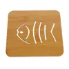 Porta-copos de madeira vazados, espessados para uso na cozinha, resistentes ao calor e isolantes, antiderrapantes, adequados para panelas, tigelas, pratos e copos