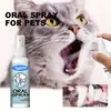 Spray de Limpeza Oral para Pets Kineshinex Remove Mau Hálito e Controla o Tártaro, Refresca o Hálito para Gatos e Cachorros