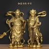 Estatua de Buda Protector Bodhisattva Weituo de Cobre Fuyoulin para Adoración y Decoración del Hogar