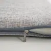 Cojín de asiento para silla de oficina, cojín de asiento de espuma viscoelástica para estar sentado prolongadamente, cojín de asiento de lino para silla de comedor para prevenir el dolor de glúteos