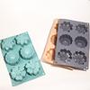 Molde de Silicone em Forma de Flor com 6 Cavidades para Sobremesa, Bolo, Assar, Bolo da Lua, Silicone de Grau Alimentício, Ferramenta de Fácil Desenformagem