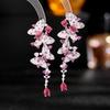 Aretes de moda europeos y americanos, aretes elegantes de alta gama con forma de gota de agua, diseño creativo, aretes de mariposa para baile
