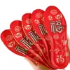 Buena Suerte de Año NuevoCinco Bendiciones Plantillas Rojas de Buena Suerte para el Año del Zodiaco - Auspiciosas y Cómodas, Amortiguadoras, con una Sensación Suave al Caminar
