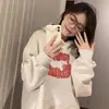 Moletom com capuz para mulheres petite, novo modelo 2026, popular este ano, um item quente para estudantes do ensino fundamental, jaqueta grossa de fleece para outono e inverno