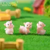 Micro-Paisaje Creativo Lindo Lechón Caminando Jardinería Paisajismo Decoración DIY Accesorios Colgantes Mini Adornos Pequeños