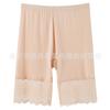 Pantalones Cortos de Seguridad de Modal para Verano, No se Enrollan, con Refuerzo en la Entrepierna, Leggings de Talla Grande para Mujer con Ribete de Encaje y Refuerzo en la Entrepierna para Prevenir la Exposición