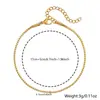 Conjunto de Pulseiras de Aço Inoxidável Popular Transfronteiriço Europeu e Americano, Corrente Galvanizada Simples e Estilosa, Joia Ajustável, Fornecimento de Comércio Exterior