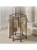 Perchero con ruedas, perchero portátil, perchero hexagonal multifuncional, adecuado para dormitorio y sala de estar (negro), perchero de gran capacidad, perchero multifuncional, adecuado para dormitorio y sala de estar, perchero con ruedas, perchero portátil de pie