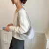Bolso de mano minimalista, de color sólido y elegante para mujer, nueva colección otoño 2026, bolso tote pequeño, bolso de hombro de nicho y bolso cruzado