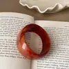 Pulseira Texturizada de Resina Larga Irregular para Mulheres Exagerada Única Temperamento Versátil Fashion Pulseira Pulseira