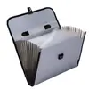Carpeta de Acordeón Deli 5555 A4 Bolso de Mano para Oficina Organizador de Archivos de 13 Compartimentos Portapapeles para Exámenes de Estudiante