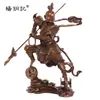 Atacado de Artigos de Cobre Yang Tongji: Estatueta de Cobre do Terceiro Príncipe Nezha com Rodas de Vento e Fogo. Terceiro Príncipe Nezha