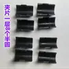 Acero al carbono acero cromado estante de alambre abrazadera de tubo pieza de plástico estante de almacenamiento instalación de estante junta de bambú clip de tarjeta de tubo pieza de clip